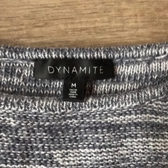 Dynamite light weight knit sweater blue gray - Picture 4 of 6